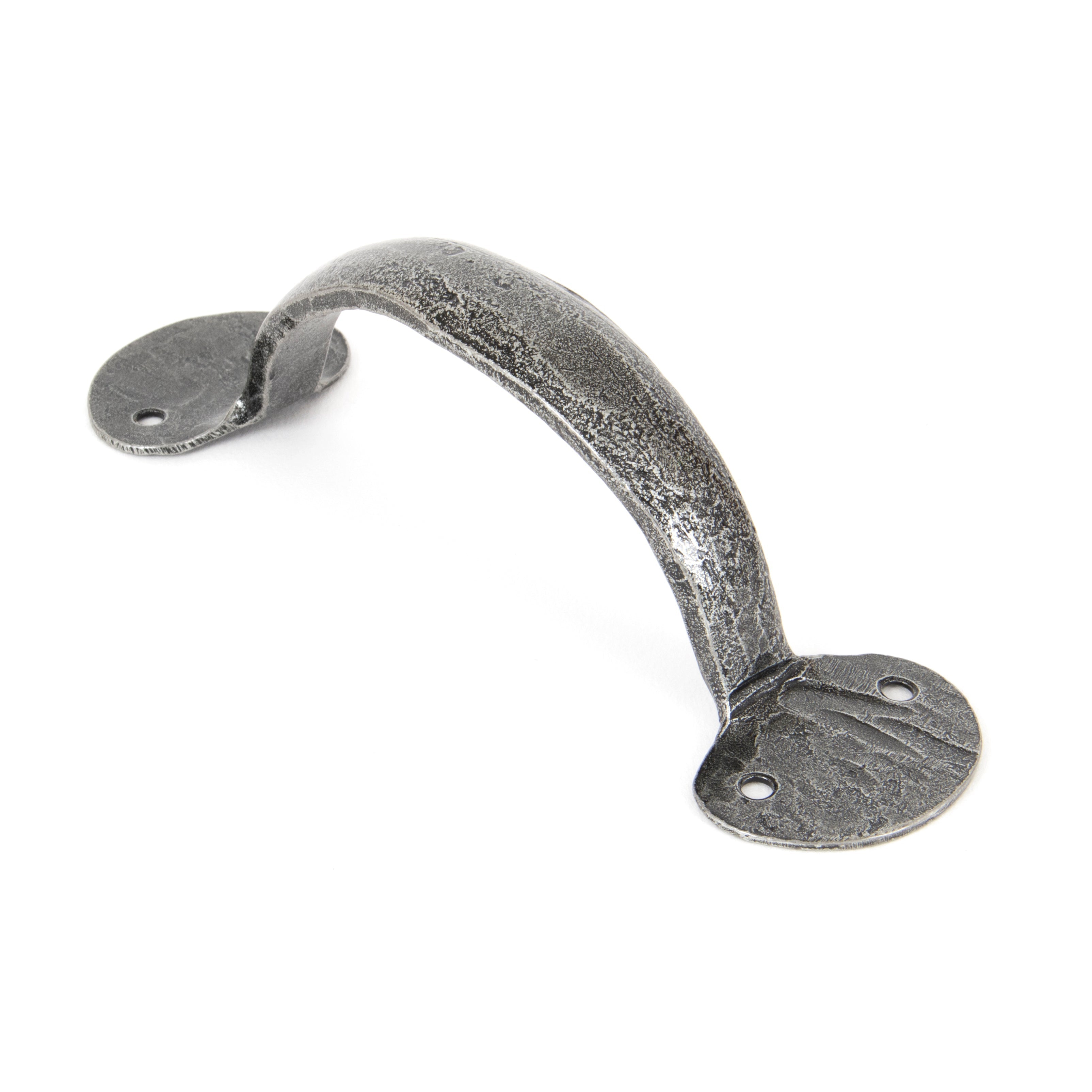 Pewter 6" Bean D Handle | From The Anvil-D Handles-Yester Home