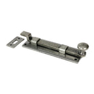 Pewter 6" Cranked Knob Bolt | From The Anvil - Bolts - From The Anvil - Yester Home