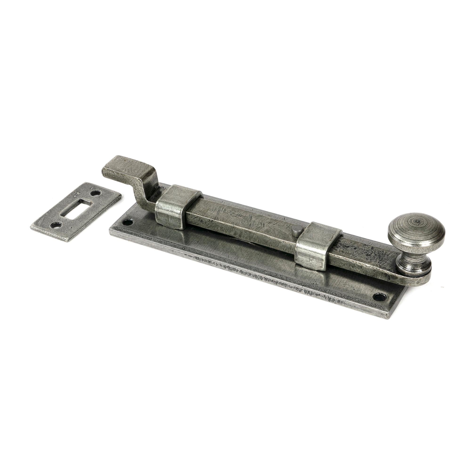 Pewter 6" Cranked Knob Bolt | From The Anvil - Bolts - From The Anvil - Yester Home