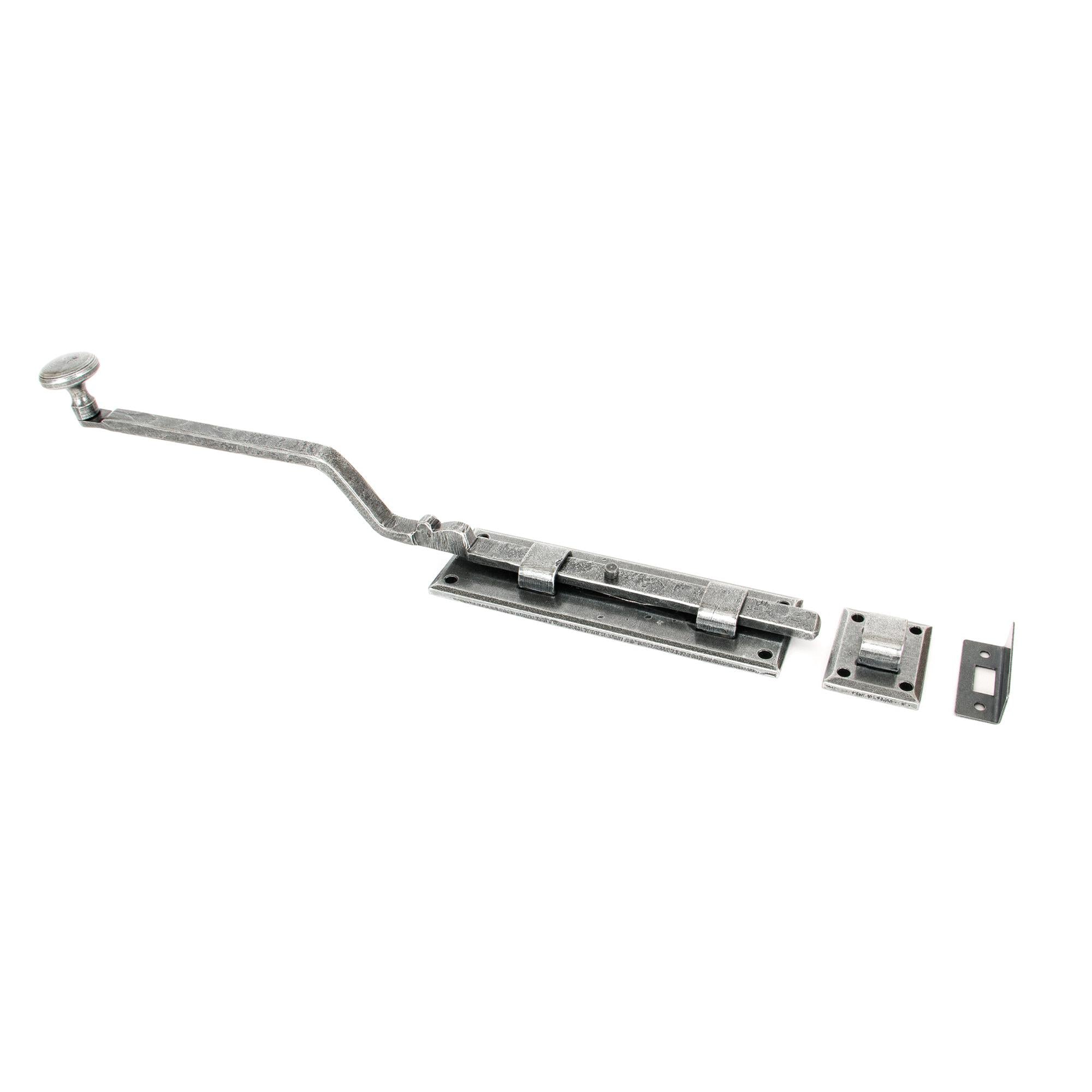 Pewter 6" French Door Bolt | From The Anvil - Bolts - From The Anvil - Yester Home