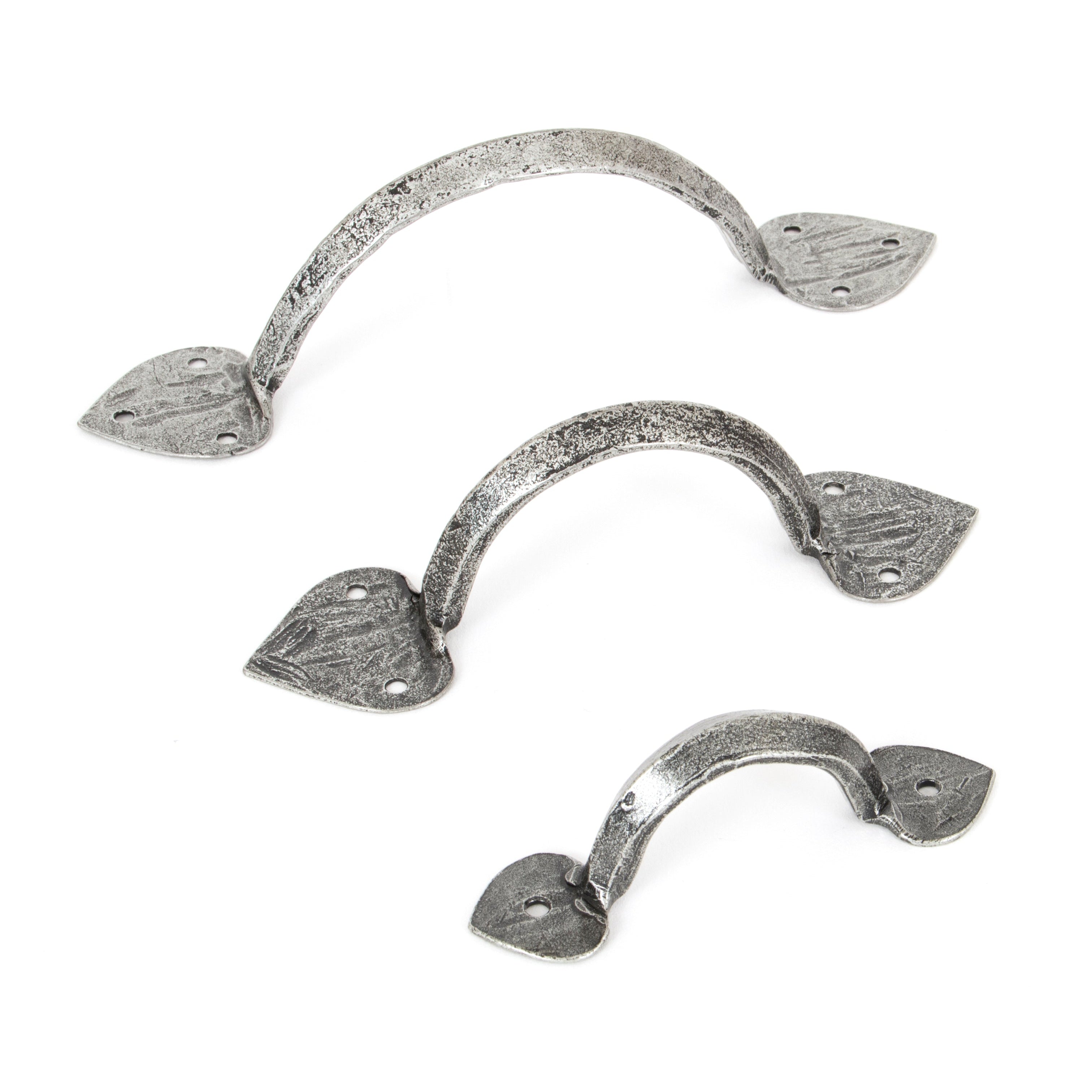 Pewter 6" Gothic D Handle | From The Anvil-D Handles-Yester Home