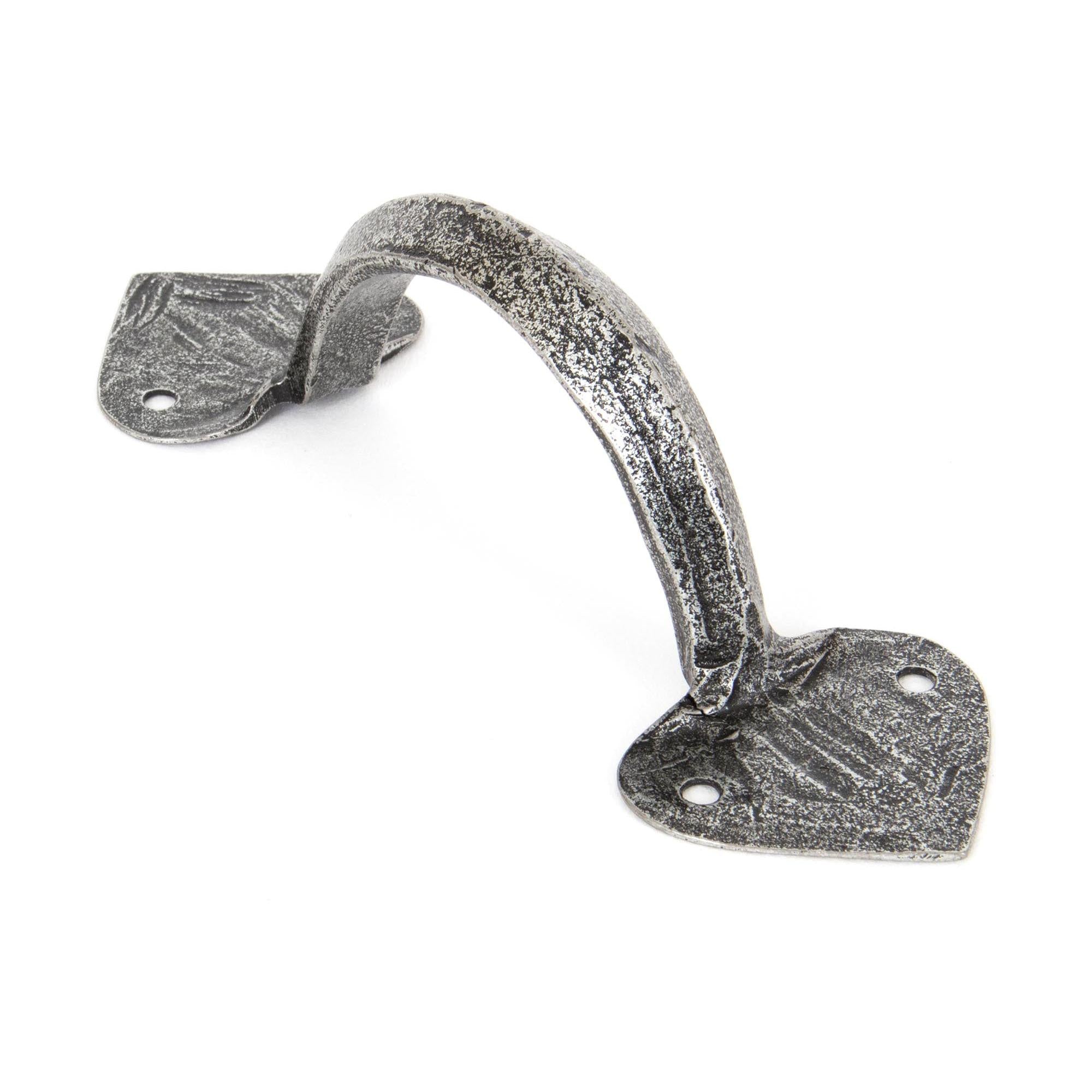 Pewter 6" Gothic D Handle | From The Anvil - D Handles - From The Anvil - Yester Home