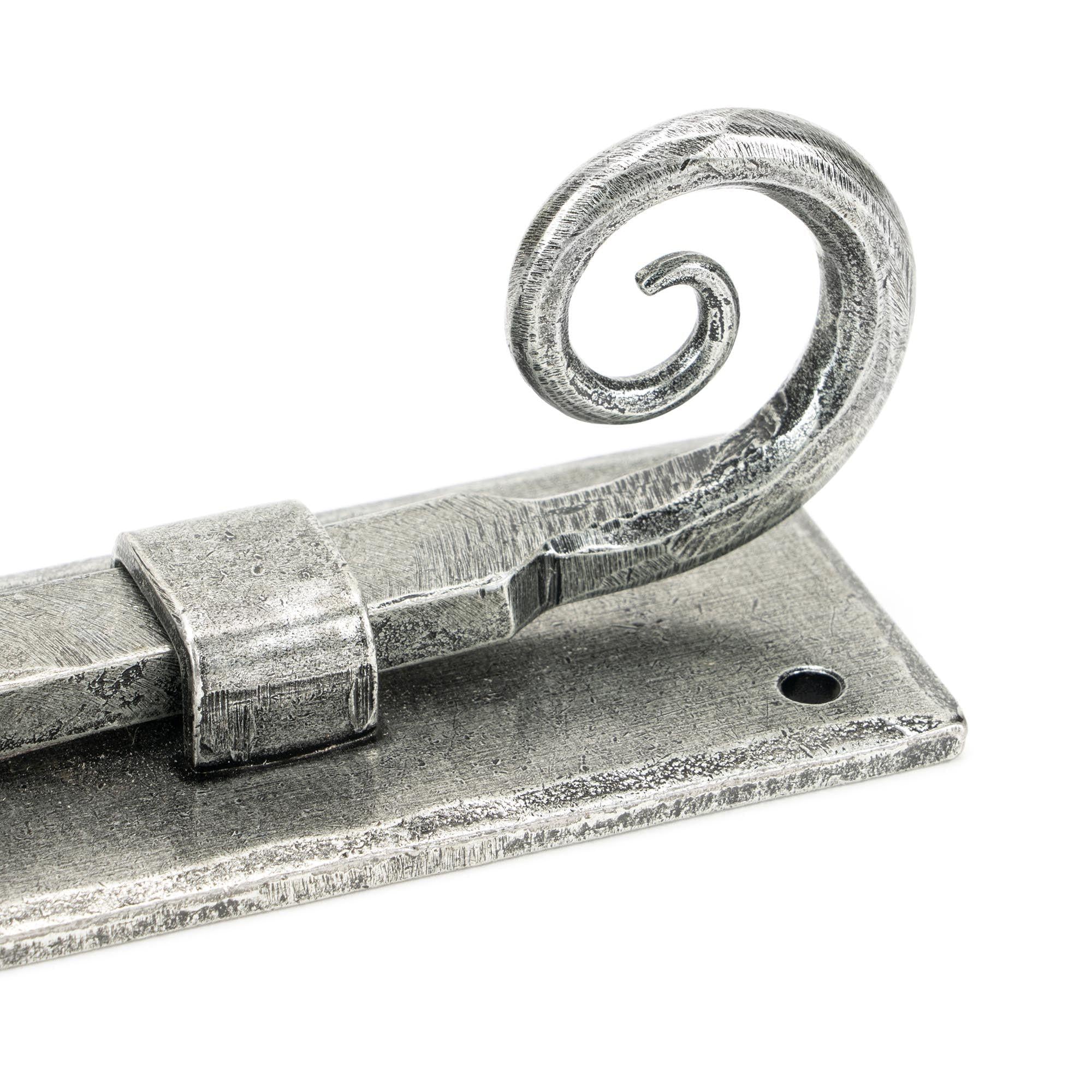 Pewter 6" Monkeytail Universal Bolt | From The Anvil - Bolts - From The Anvil - Yester Home