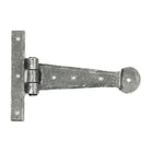 Pewter 6" Penny End T Hinge (pair) | From The Anvil-T Hinges-Yester Home