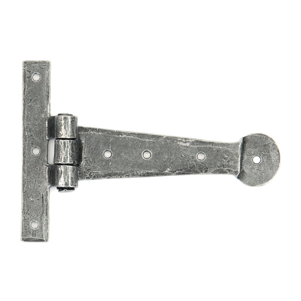 Pewter 6" Penny End T Hinge (pair) | From The Anvil
