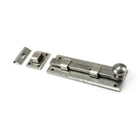 Pewter 6" Straight Knob Bolt | From The Anvil - Bolts - From The Anvil - Yester Home
