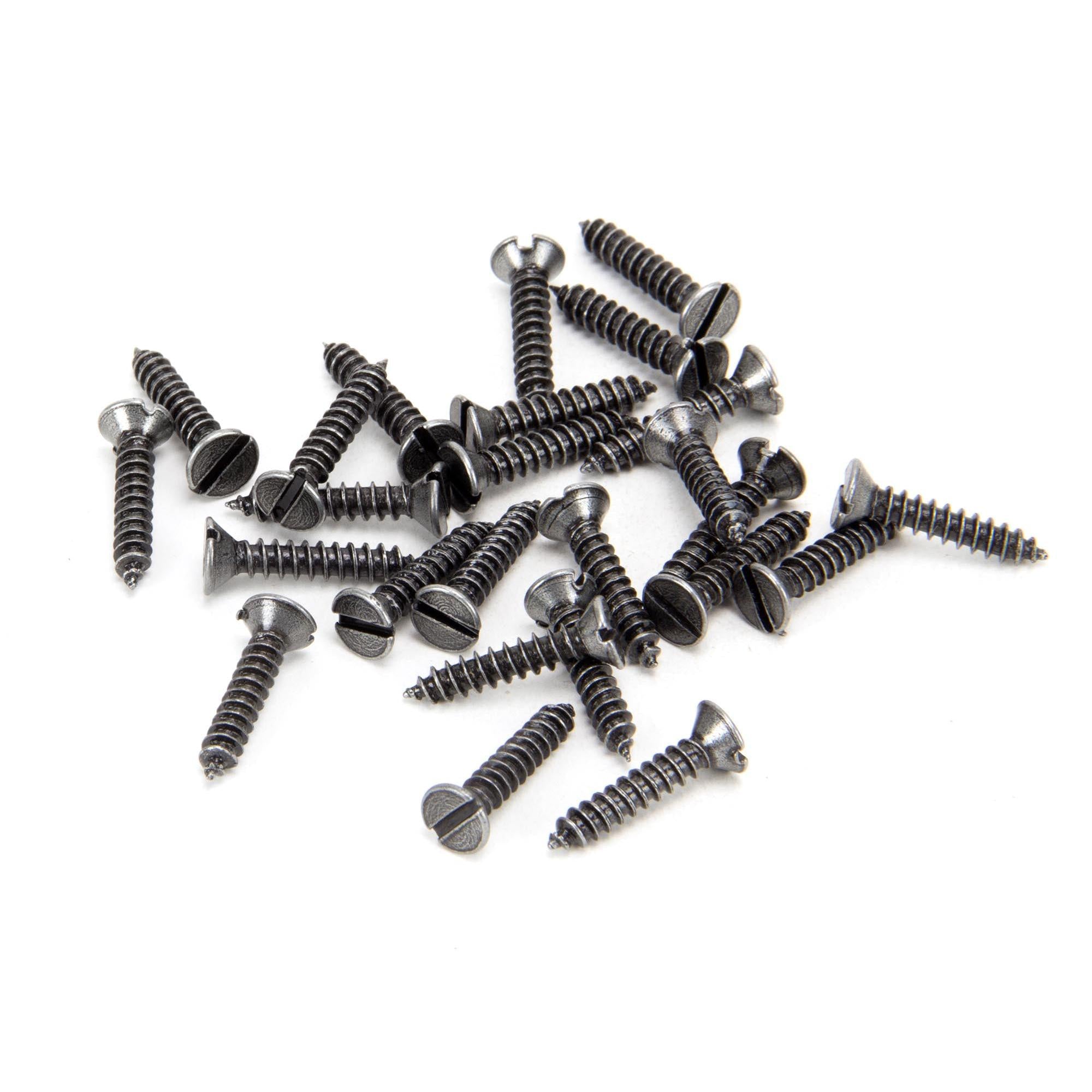 Pewter 6 x 3/4" Countersunk Screws (25) | From The Anvil - Screws & Bolts - From The Anvil - Yester Home