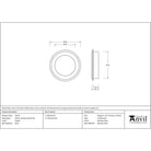 Pewter 60mm Art Deco Round Pull | From The Anvil - Cabinet Pulls - From The Anvil - Yester Home