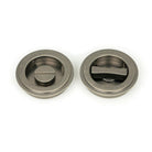 Pewter 60mm Art Deco Round Pull - Privacy Set | From The Anvil - Cabinet Pulls - From The Anvil - Yester Home