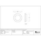 Pewter 60mm Plain Round Pull | From The Anvil-Cabinet Pulls-Yester Home
