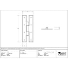 Pewter 7" H Hinge (pair) | From The Anvil - H & HL Hinges - From The Anvil - Yester Home