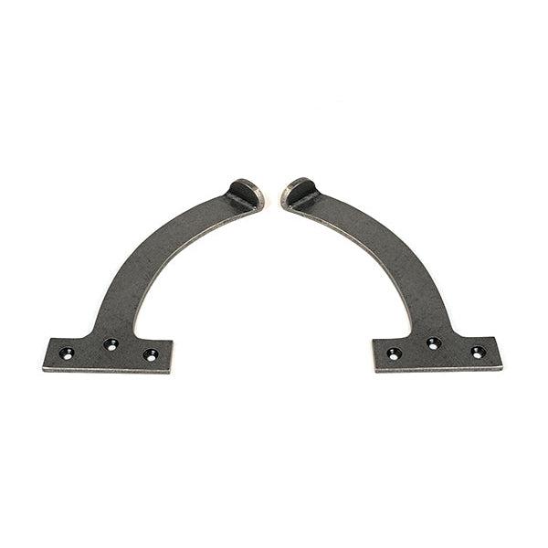 Pewter 7" Quadrant Stay (Pair) | From The Anvil-Stays-Yester Home
