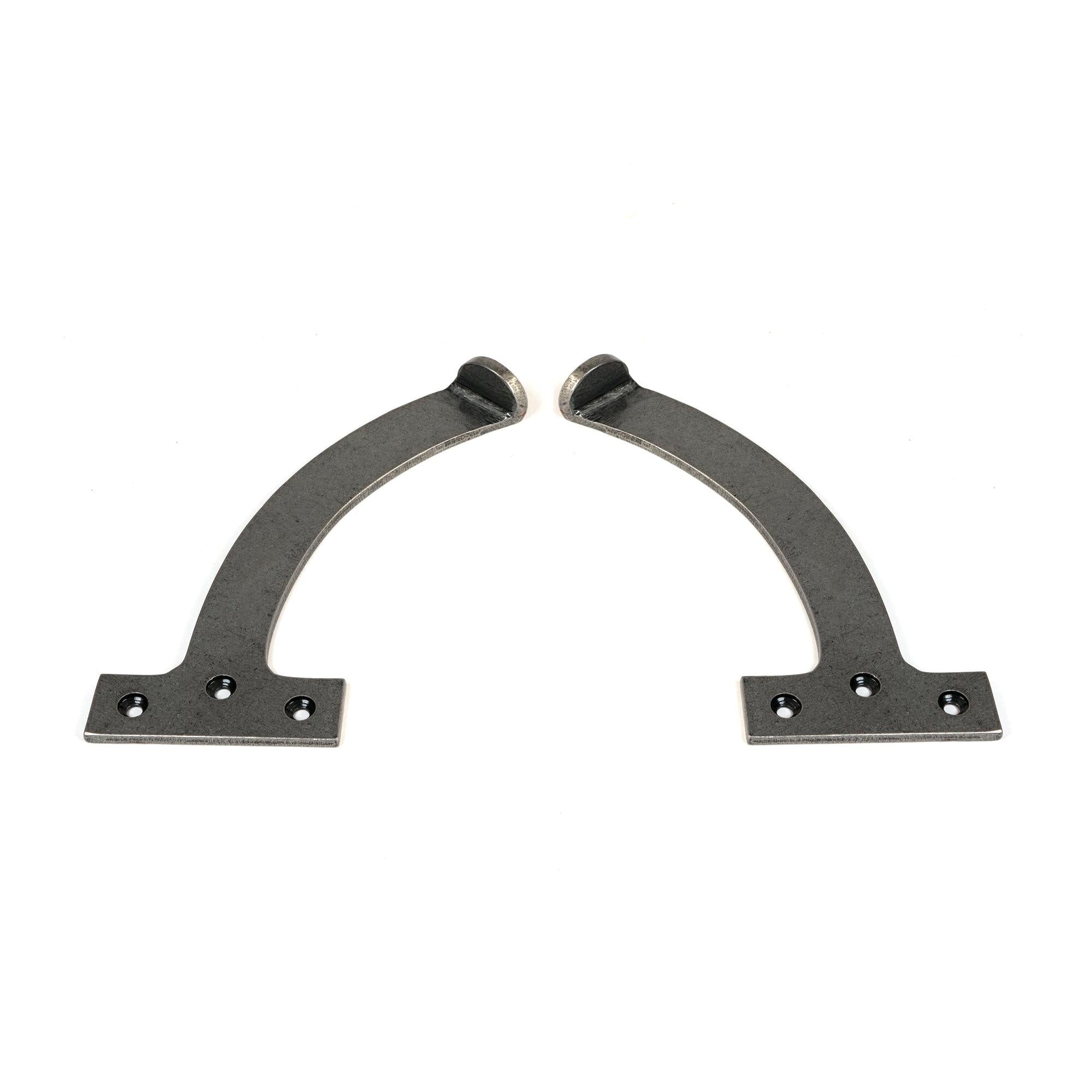 Pewter 7" Quadrant Stay (Pair) | From The Anvil - Stays - From The Anvil - Yester Home