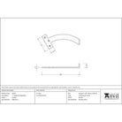 Pewter 7" Quadrant Stay (Pair) | From The Anvil - Stays - From The Anvil - Yester Home