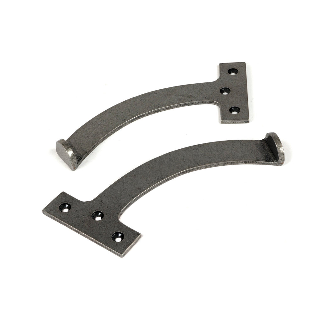 Pewter 7" Quadrant Stay (Pair) | From The Anvil-Stays-Yester Home