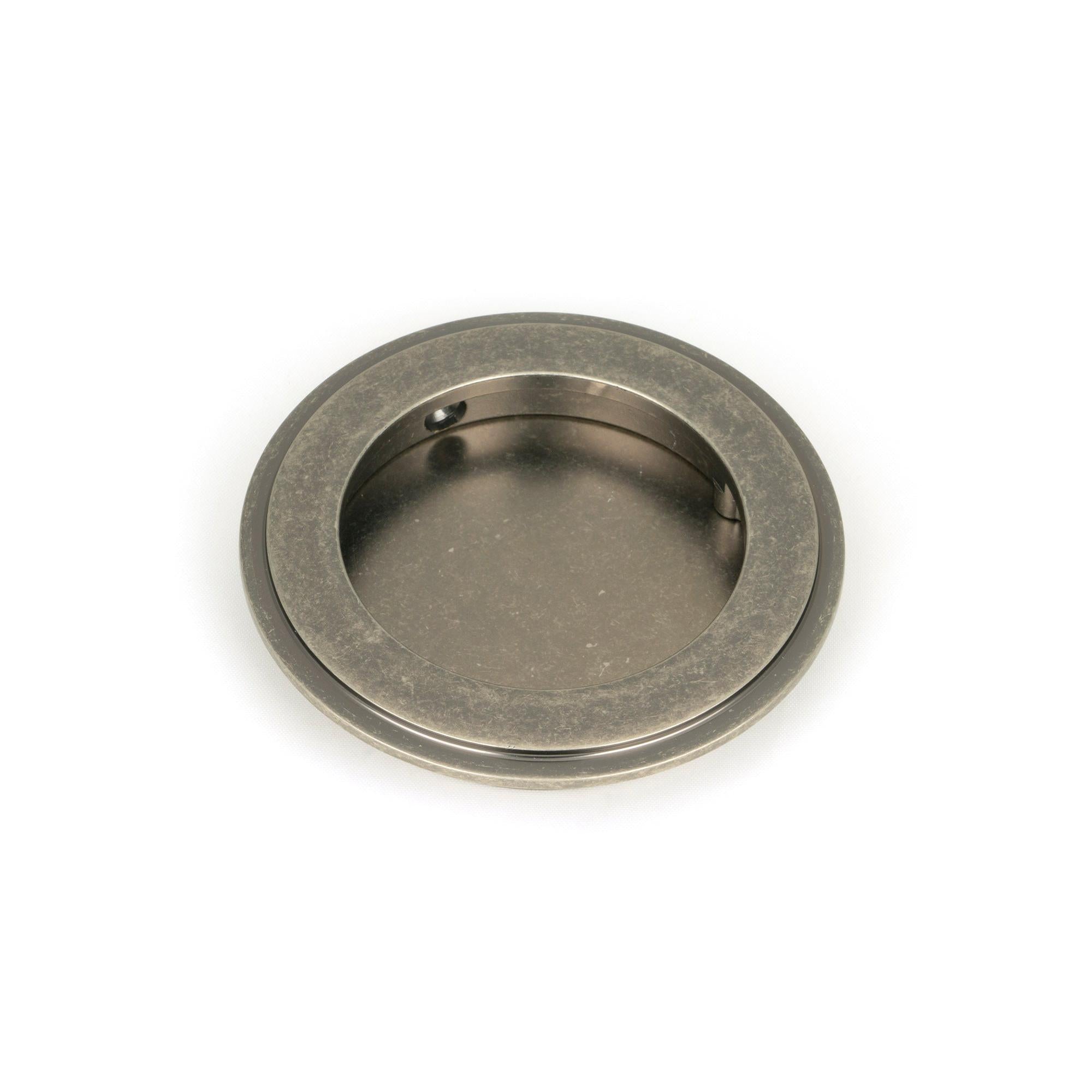 Pewter 75mm Art Deco Round Pull | From The Anvil - Cabinet Pulls - From The Anvil - Yester Home