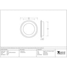 Pewter 75mm Art Deco Round Pull | From The Anvil - Cabinet Pulls - From The Anvil - Yester Home