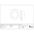 Pewter 75mm Plain Round Pull | From The Anvil-Cabinet Pulls-Yester Home