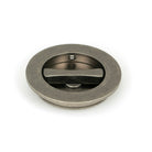 Pewter 75mm Plain Round Pull - Privacy Set | From The Anvil-Cabinet Pulls-Yester Home