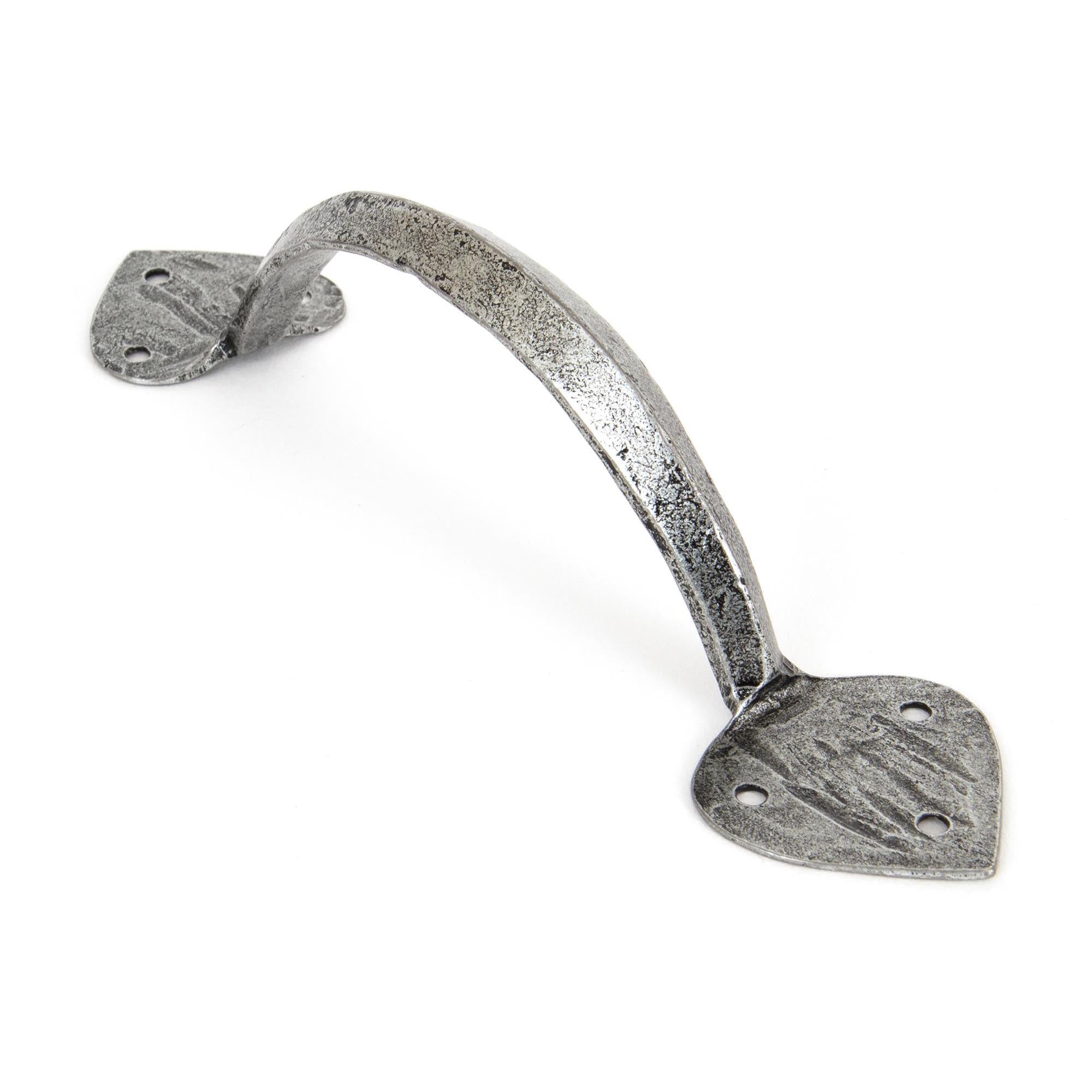 Pewter 8" Gothic D Handle | From The Anvil - D Handles - From The Anvil - Yester Home