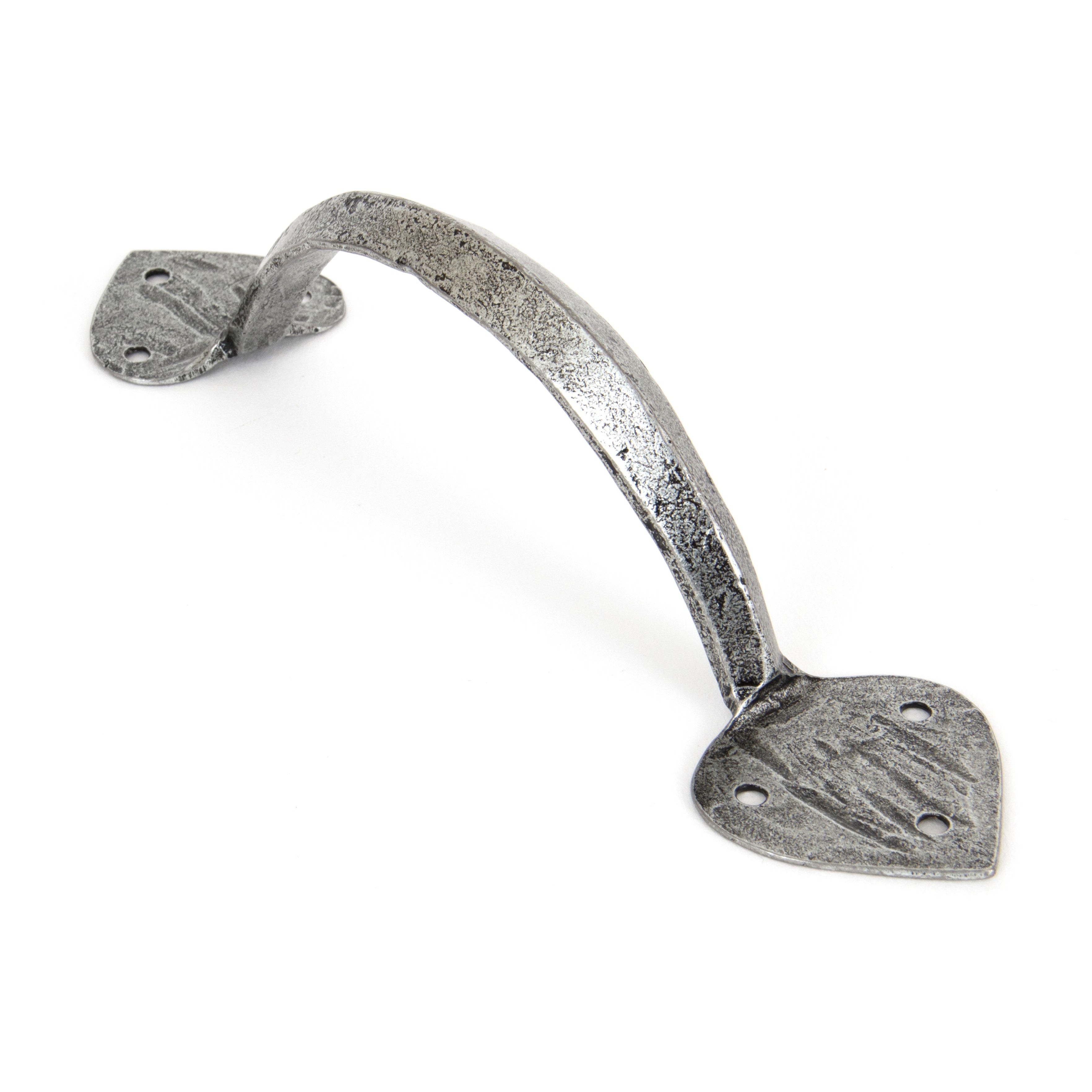 Pewter 8" Gothic D Handle | From The Anvil-D Handles-Yester Home