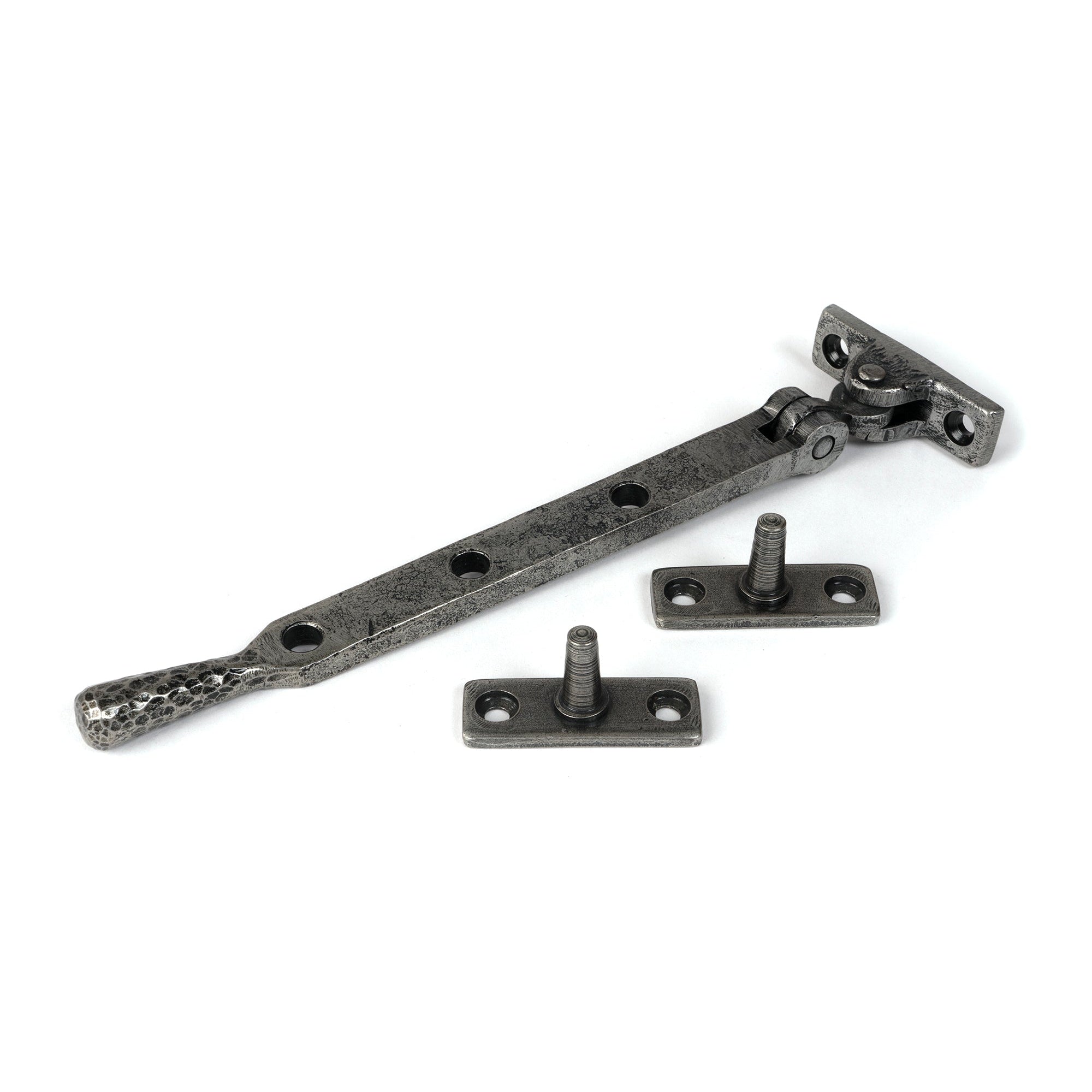 Pewter 8" Hammered Newbury Stay | From The Anvil-Stays-Yester Home