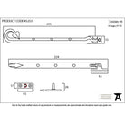 Pewter 8" Shropshire Window Stay | From The Anvil-Stays-Yester Home