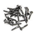 Pewter 8 x 1" Countersunk Screws (25) | From The Anvil - Screws & Bolts - From The Anvil - Yester Home