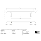 Pewter 800mm Pull Handle | From The Anvil - Door Pull Handles - From The Anvil - Yester Home