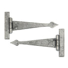 Pewter 9" Arrow Head T Hinge (pair) | From The Anvil - T Hinges - From The Anvil - Yester Home