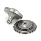 Pewter Art Deco Centre Door Knob | From The Anvil - Centre Door Knobs - From The Anvil - Yester Home