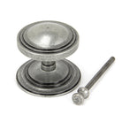 Pewter Art Deco Centre Door Knob | From The Anvil - Centre Door Knobs - From The Anvil - Yester Home