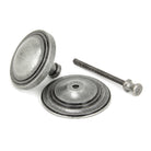 Pewter Art Deco Centre Door Knob | From The Anvil - Centre Door Knobs - From The Anvil - Yester Home