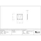Pewter Avon Euro Escutcheon | From The Anvil-Euro Escutcheons-Yester Home
