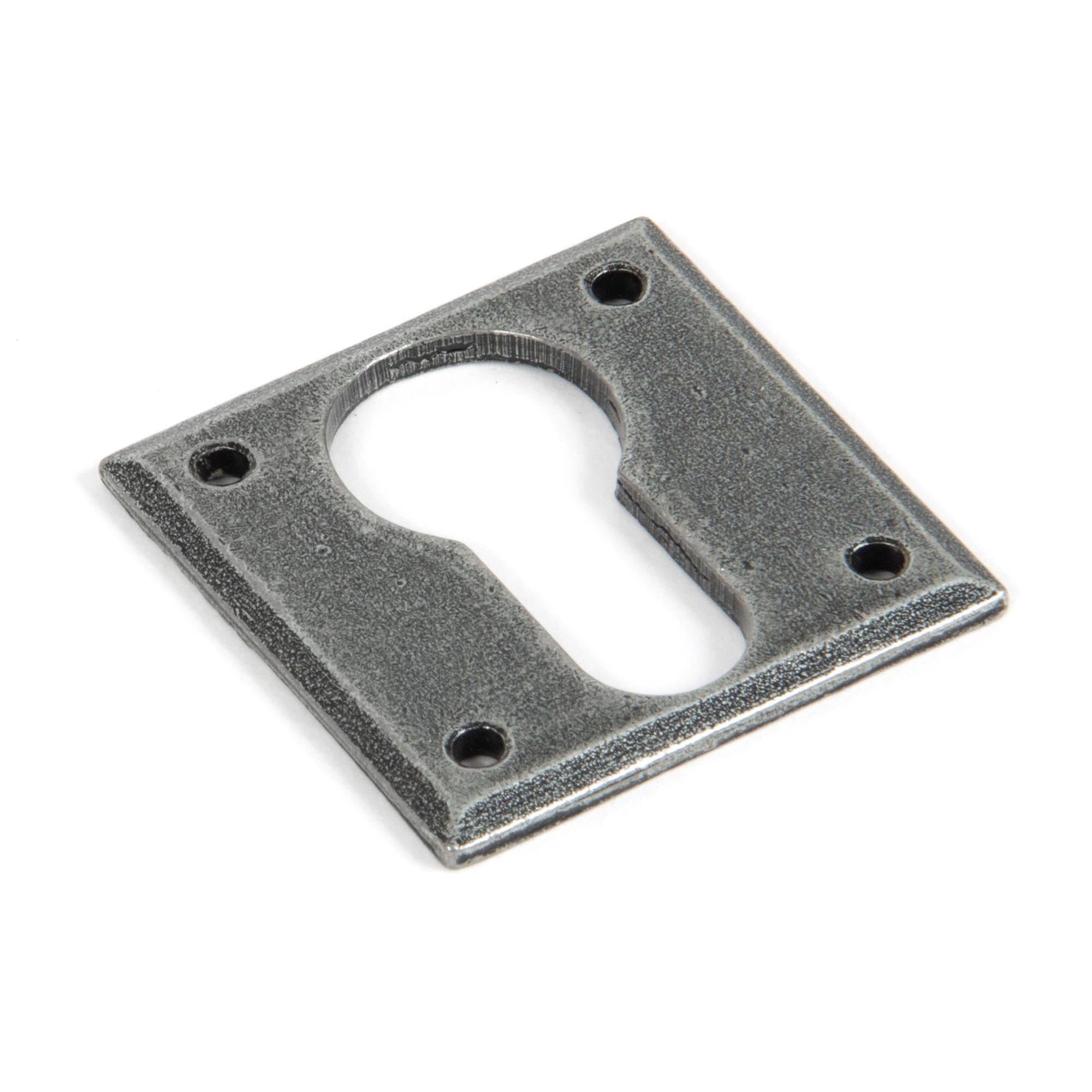 Pewter Avon Euro Escutcheon | From The Anvil - Euro Escutcheons - From The Anvil - Yester Home