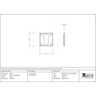 Pewter Avon Euro Escutcheon | From The Anvil - Euro Escutcheons - From The Anvil - Yester Home