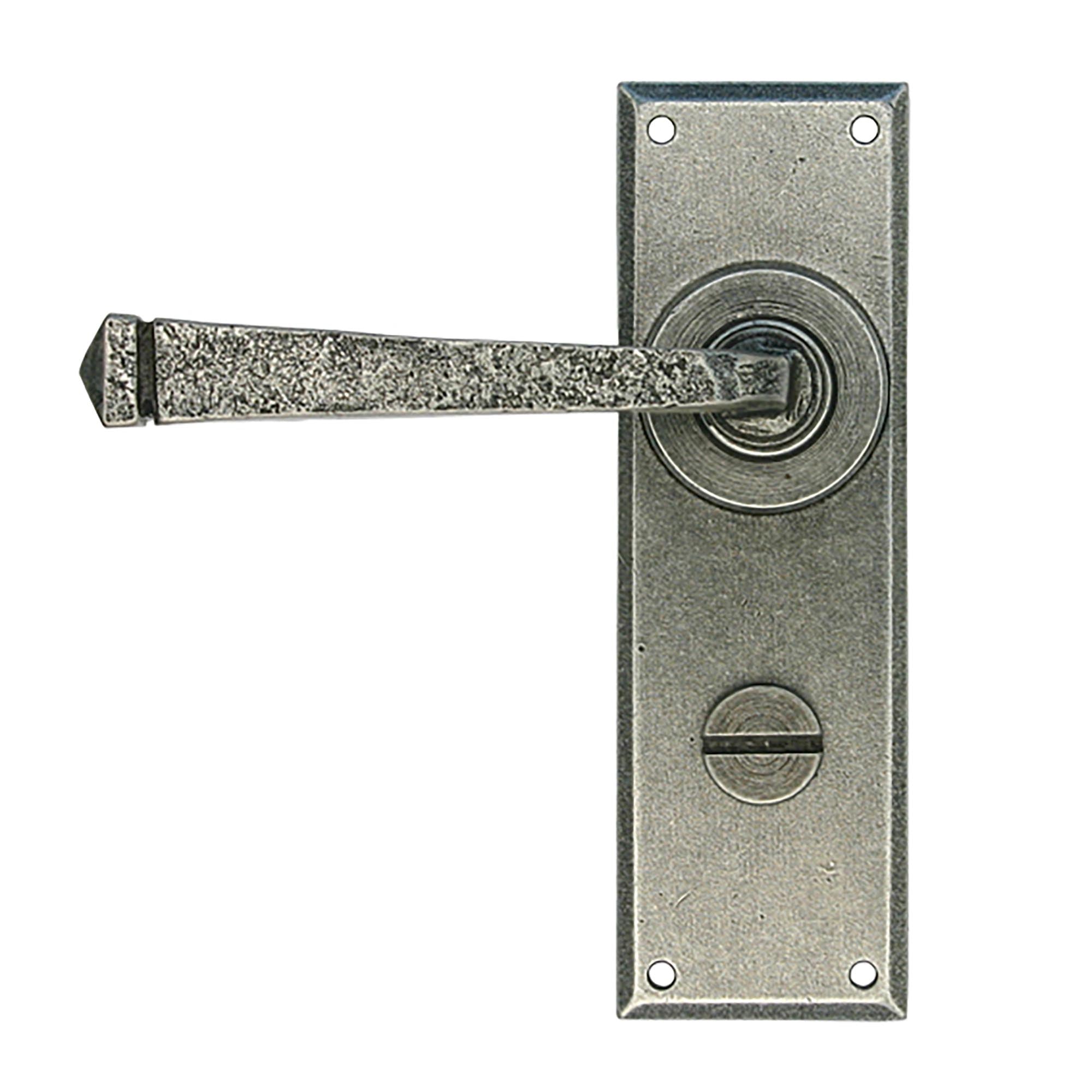Pewter Avon Lever Bathroom Set | From The Anvil - Lever Bathroom - From The Anvil - Yester Home