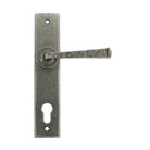 Pewter Avon Lever Espag. Lock Set | From The Anvil - Espagnolette - From The Anvil - Yester Home