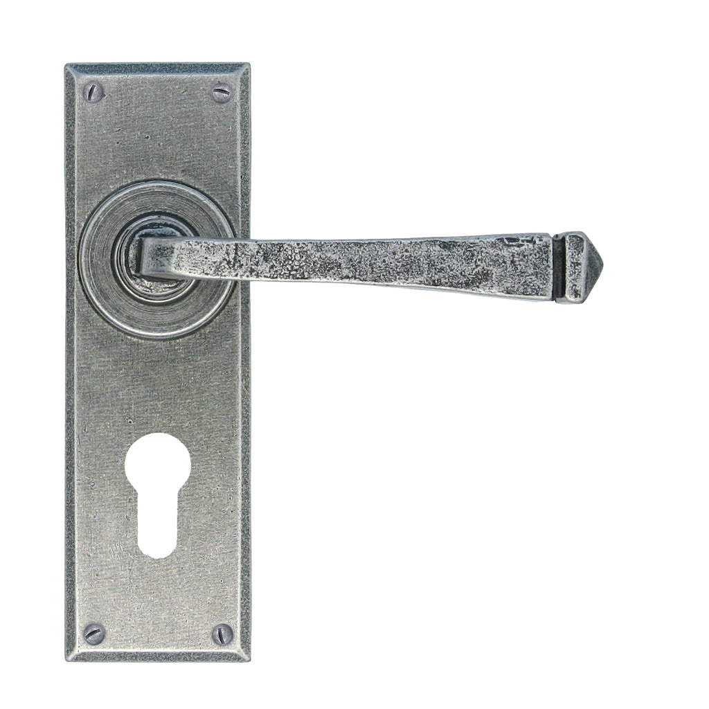 Pewter Avon Lever Euro Lock Set | From The Anvil-Lever Euro-Yester Home