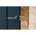Pewter Avon Round Lever on Rose Set (Beehive) | From The Anvil-Concealed-Yester Home