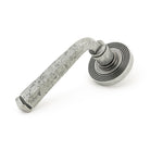 Pewter Avon Round Lever on Rose Set (Beehive) | From The Anvil - Concealed - From The Anvil - Yester Home