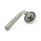 Pewter Avon Round Lever on Rose Set (Beehive) | From The Anvil-Concealed-Yester Home