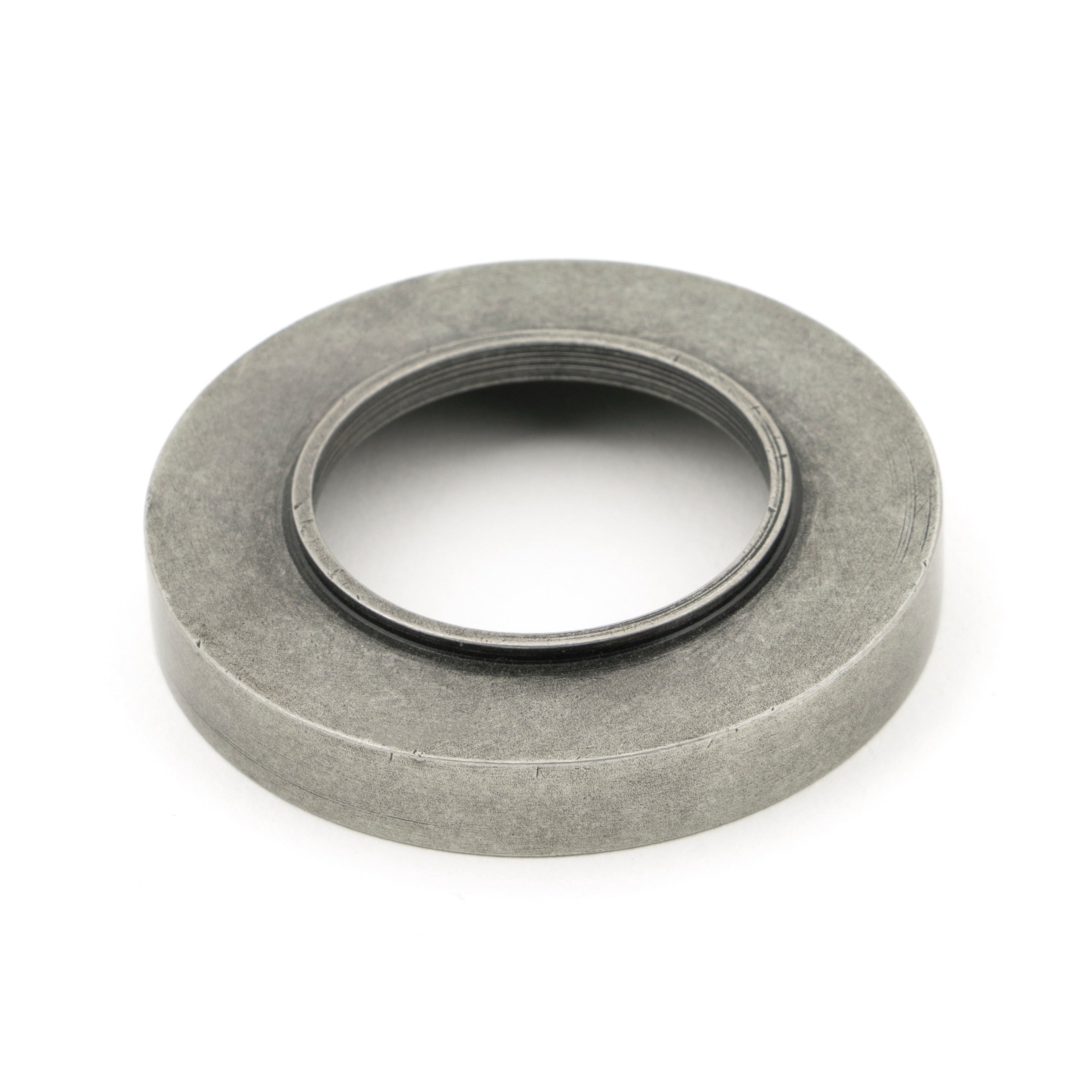 Pewter Avon Round Lever on Rose Set (Plain) | From The Anvil-Concealed-Yester Home