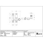 Pewter Beehive Quadrant Fastener - Narrow - Quadrant Fasteners - From The Anvil - Yester Home