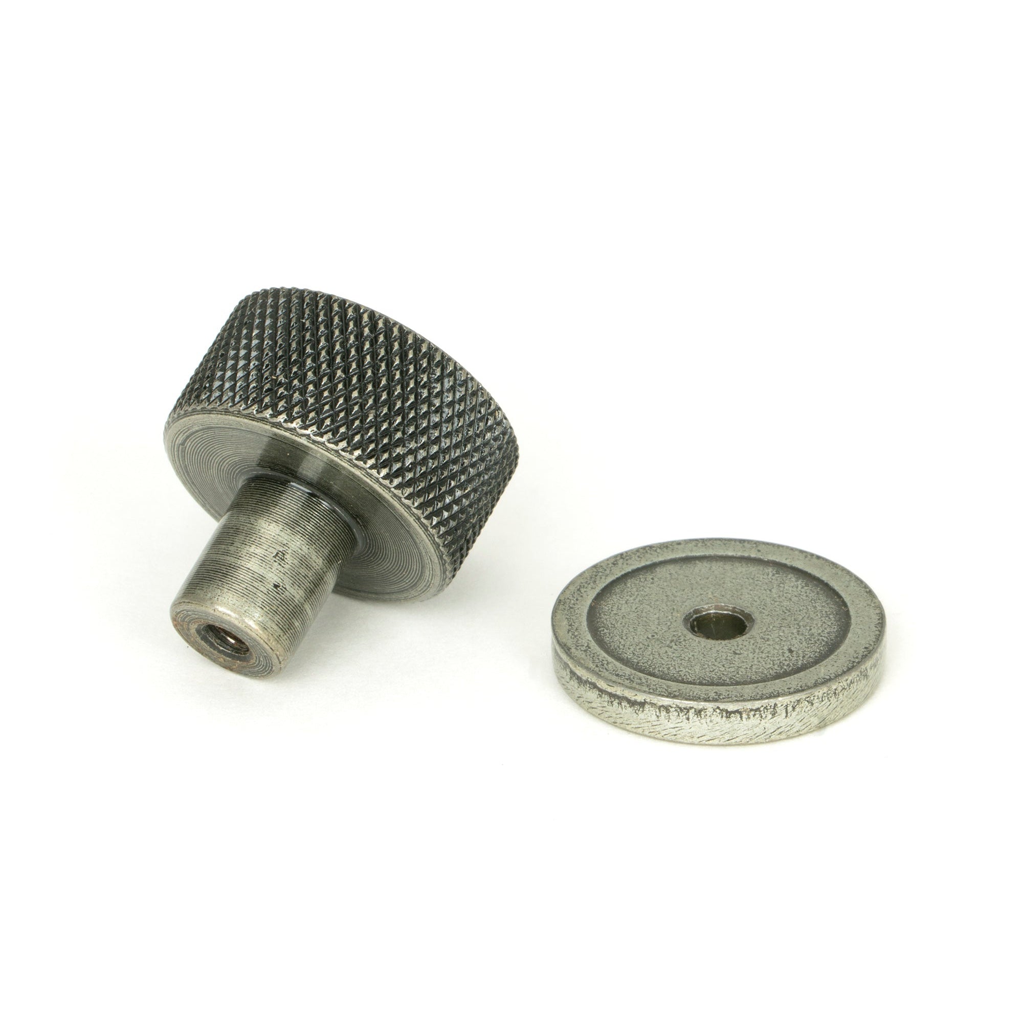 Pewter Brompton Cabinet Knob - 25mm (Plain) | From The Anvil-Cabinet Knobs-Yester Home