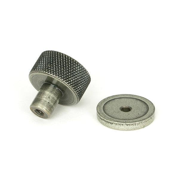 Pewter Brompton Cabinet Knob - 25mm (Plain) | From The Anvil-Cabinet Knobs-Yester Home