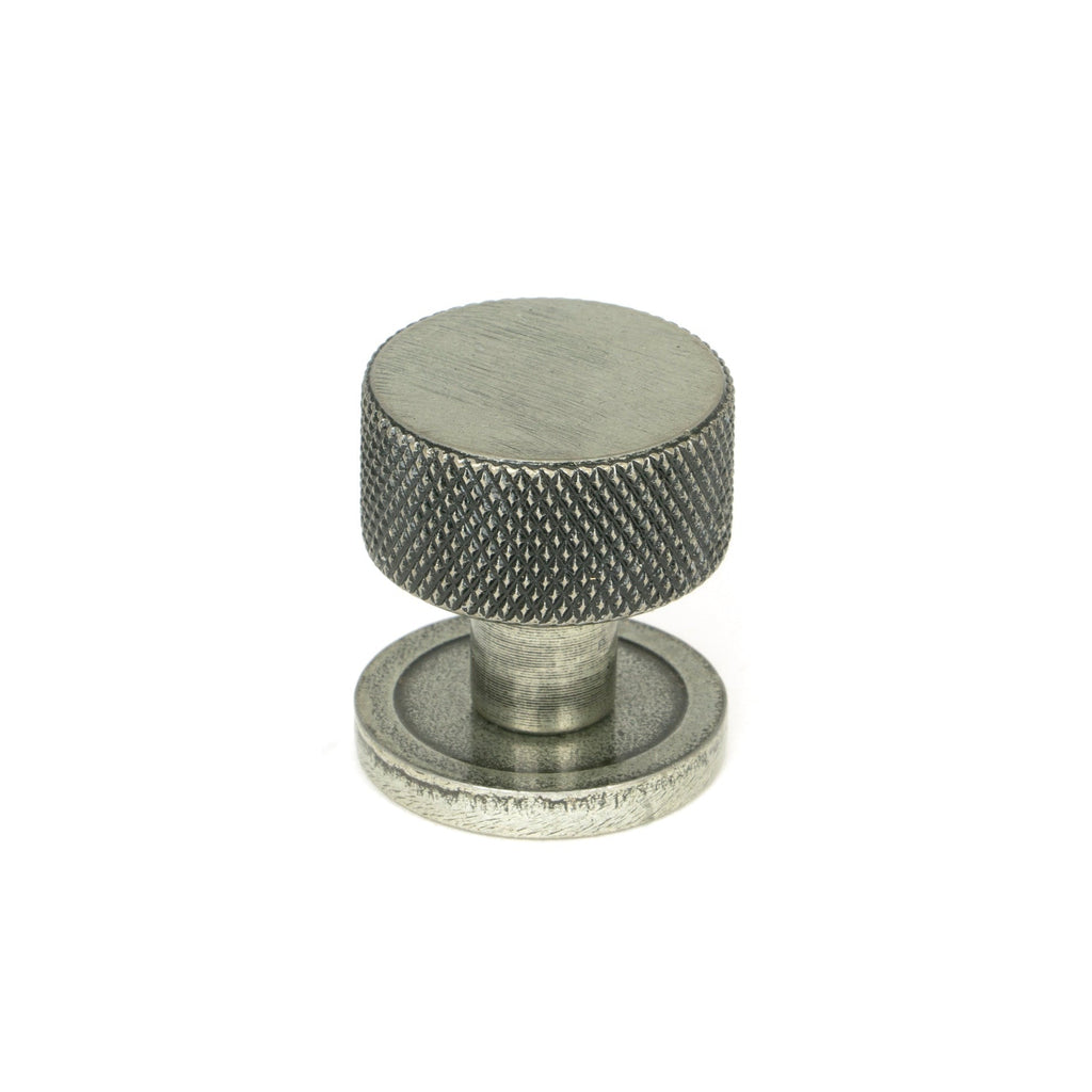 Pewter Brompton Cabinet Knob - 25mm (Plain) | From The Anvil-Cabinet Knobs-Yester Home