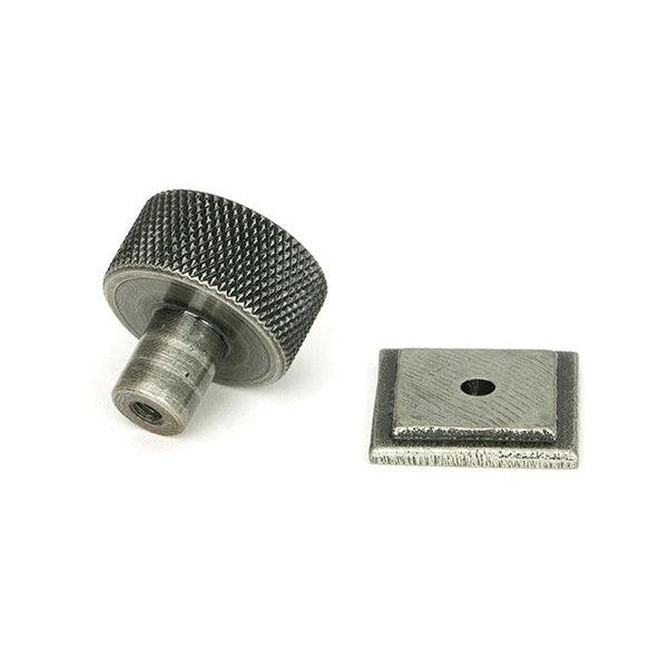 Pewter Brompton Cabinet Knob - 25mm (Square) | From The Anvil-Cabinet Knobs-Yester Home