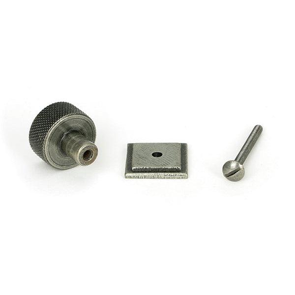 Pewter Brompton Cabinet Knob - 25mm (Square) | From The Anvil-Cabinet Knobs-Yester Home
