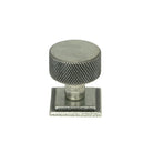 Pewter Brompton Cabinet Knob - 25mm (Square) | From The Anvil-Cabinet Knobs-Yester Home